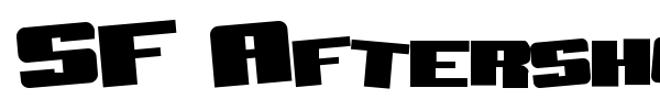 SF Aftershock Debris font preview